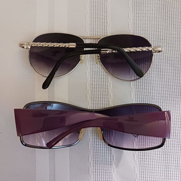 Lot of 2 Purple Sunglasses Set - Picture 2 of 10